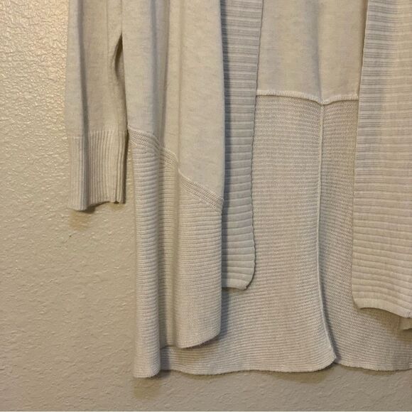 Lilla P Cream Cardigan with Shawl Collar and Relaxed Fit. - Picture 4 of 10